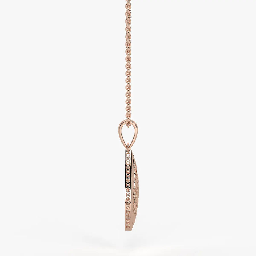 Geometric Lattice Drop Pendant