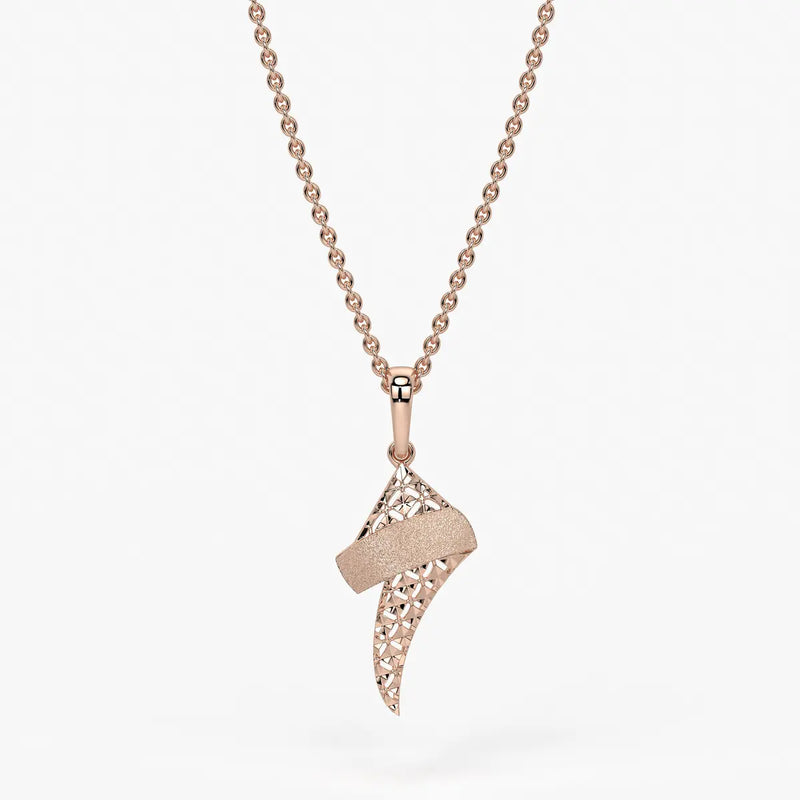 Abstract Twist Drop Pendant