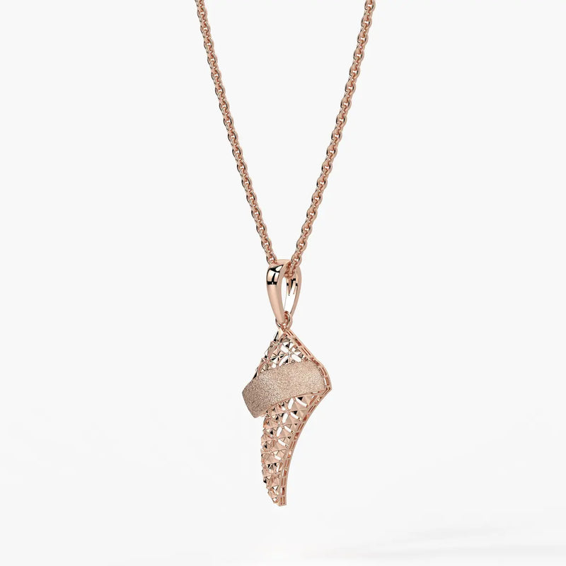 Abstract Twist Drop Pendant