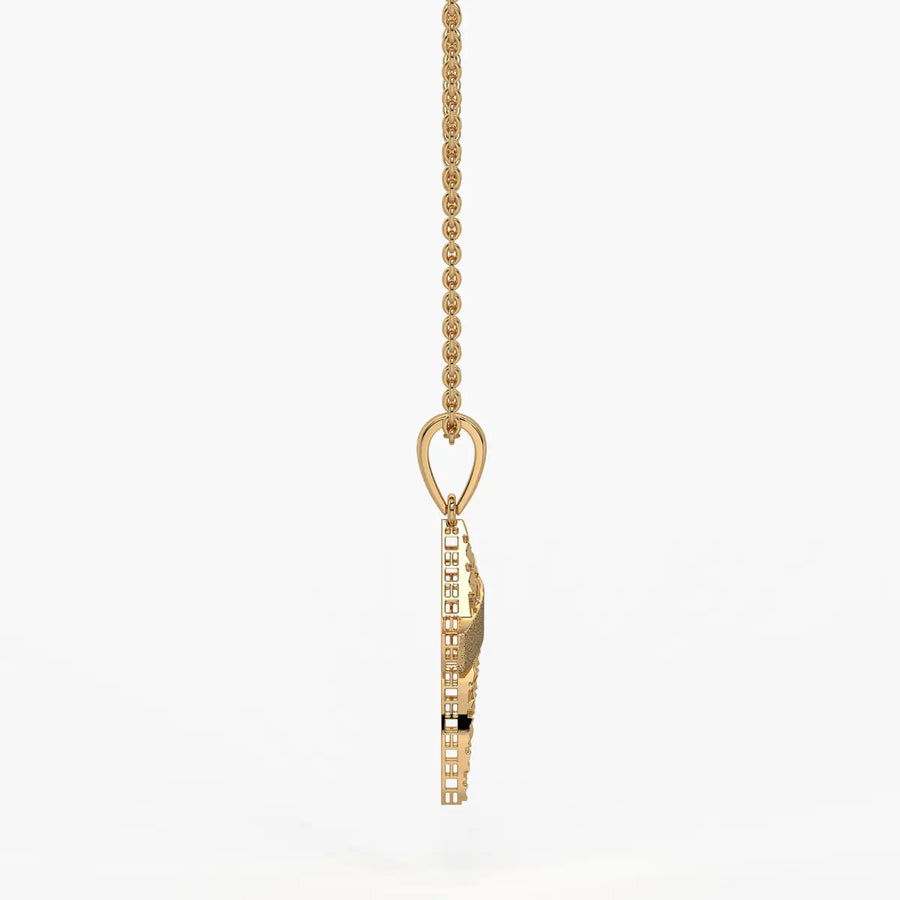 Abstract Twist Drop Pendant