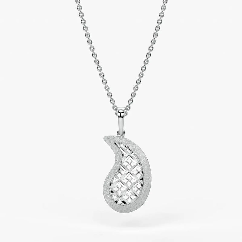 Floral Paisley Drop Pendant