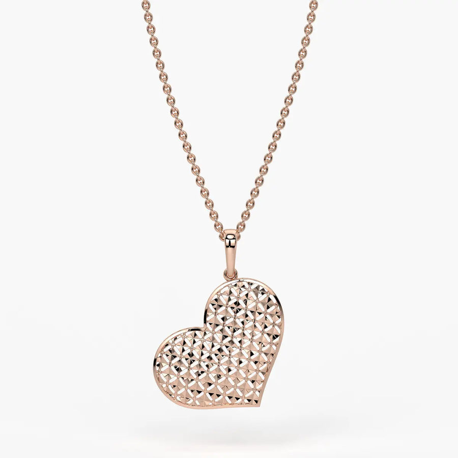 Lattice Heart Charm Pendant