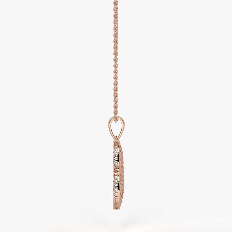 Lattice Heart Charm Pendant