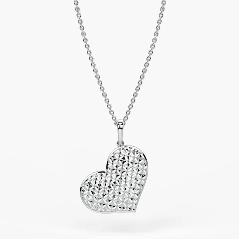 Lattice Heart Charm Pendant