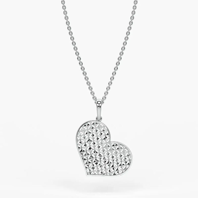 Lattice Heart Charm Pendant