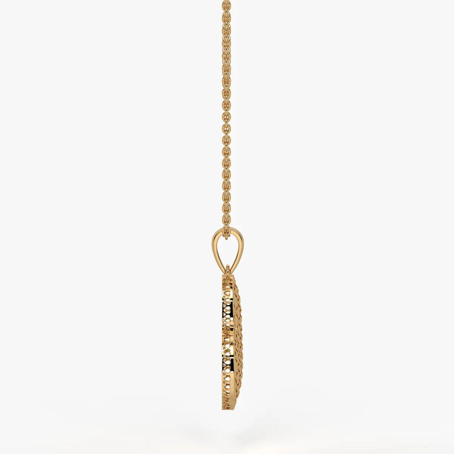 Lattice Heart Charm Pendant
