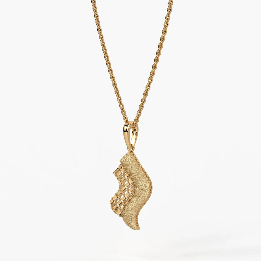 Serpentine Aura Wave Pendant
