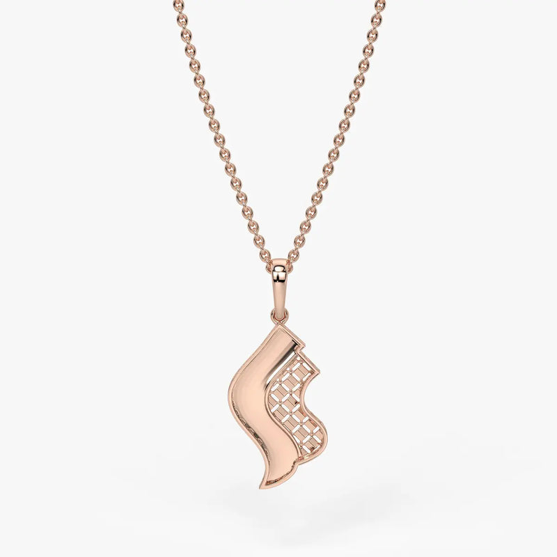 Serpentine Aura Wave Pendant