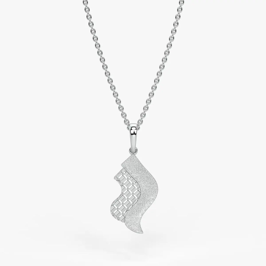Serpentine Aura Wave Pendant