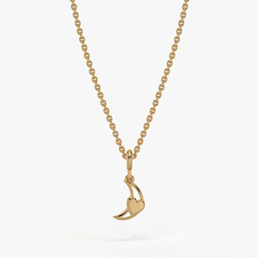Moonlet Heart Kids Charm Pendant