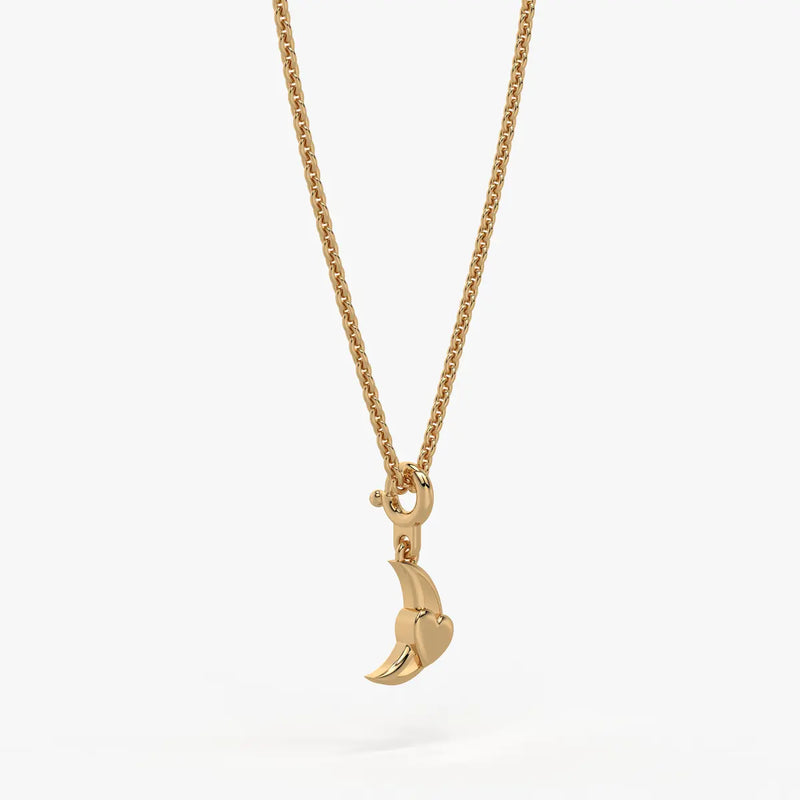 Moonlet Heart Kids Charm Pendant