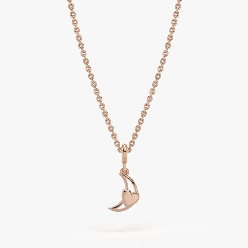 Moonlet Heart Kids Charm Pendant