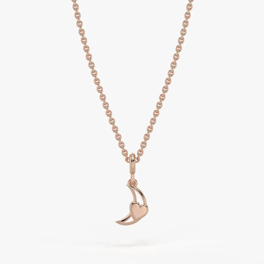 Moonlet Heart Kids Charm Pendant
