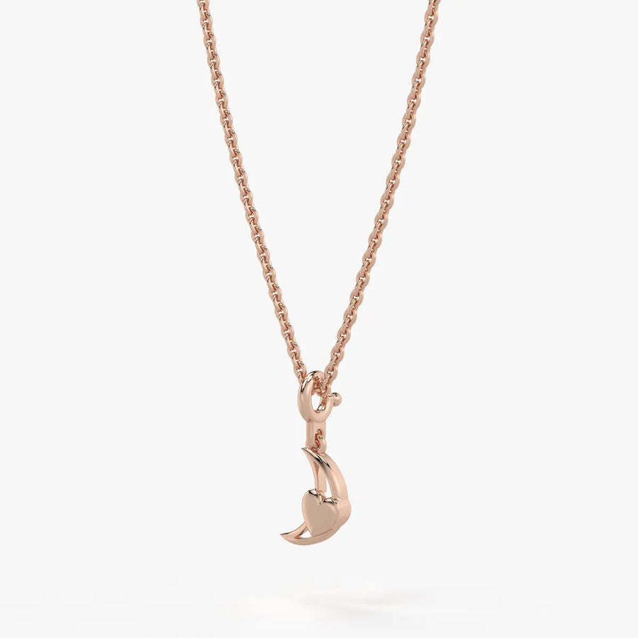 Moonlet Heart Kids Charm Pendant