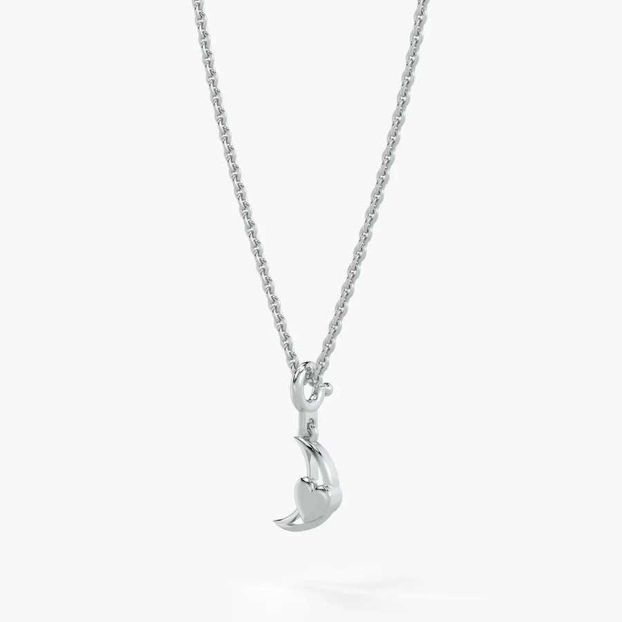 Moonlet Heart Kids Charm Pendant