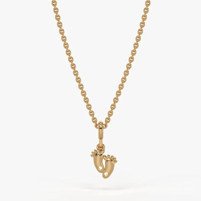 TinyTreads Kids Footprint Charm Pendant