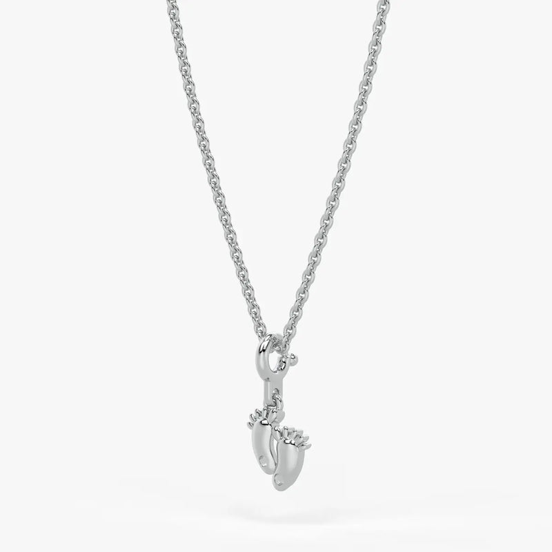 TinyTreads Kids Footprint Charm Pendant