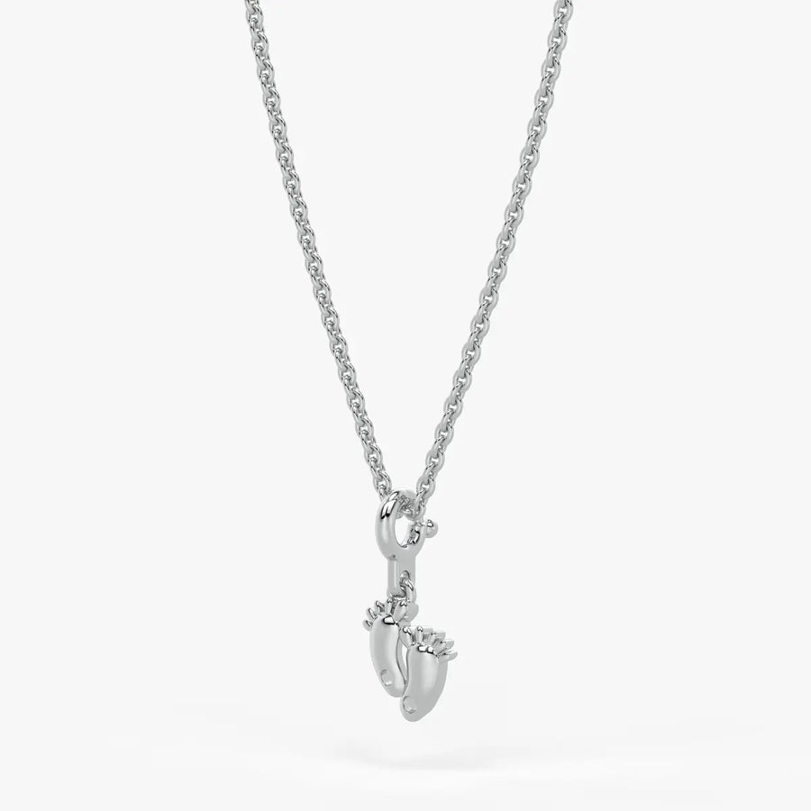 TinyTreads Kids Footprint Charm Pendant