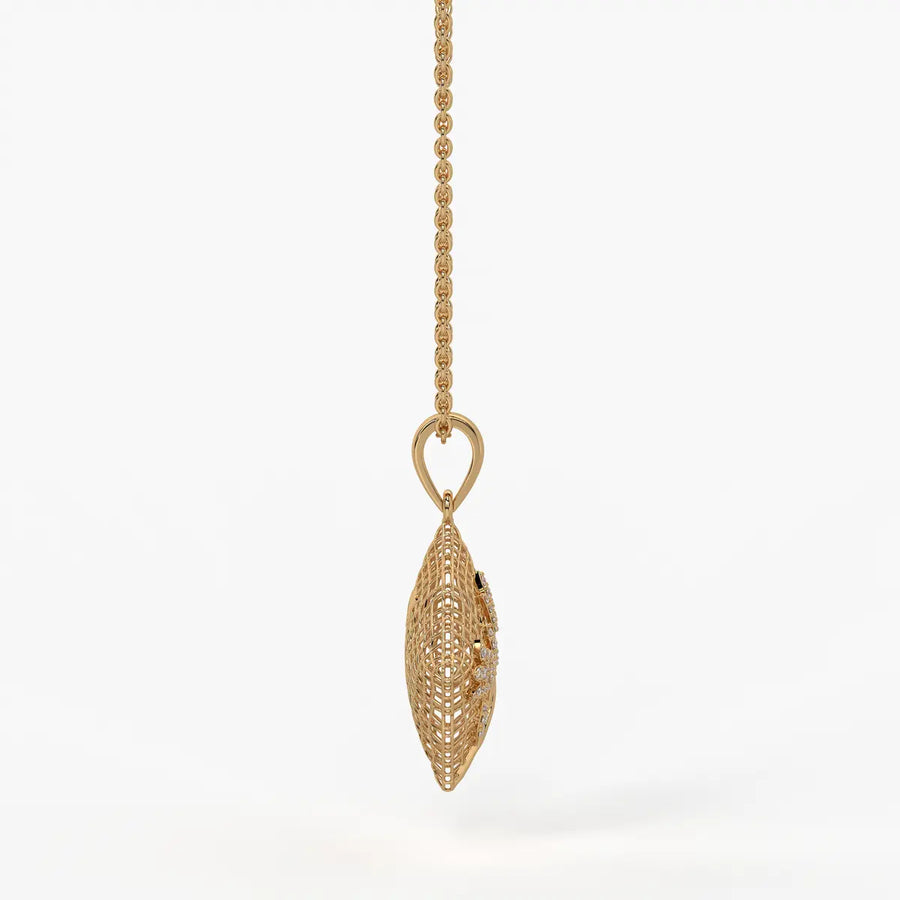 Floravelle Diamond Lattice Bloom Pendant