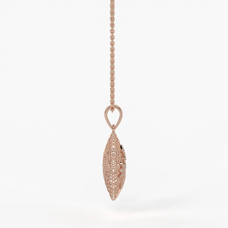 Floravelle Diamond Lattice Bloom Pendant