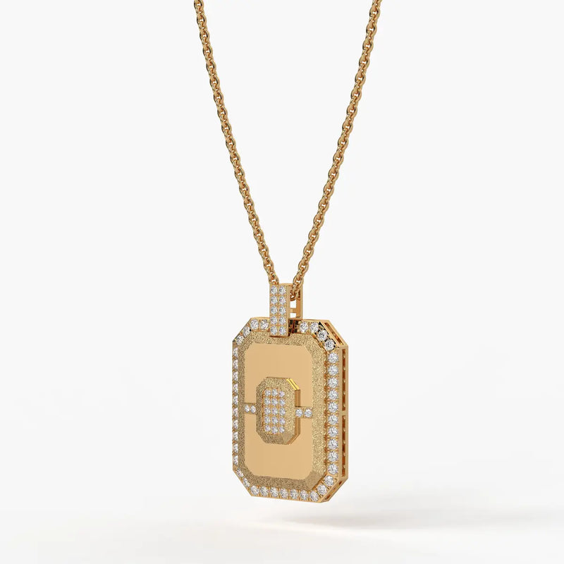 Regalon Crest Frame Pendant For Men