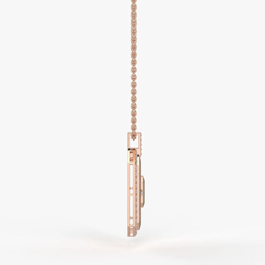 Regalon Crest Frame Pendant For Men