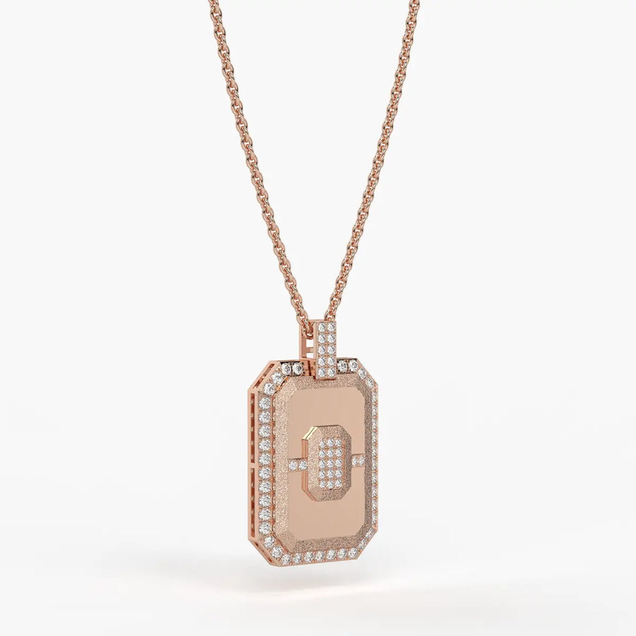 Regalon Crest Frame Pendant For Men
