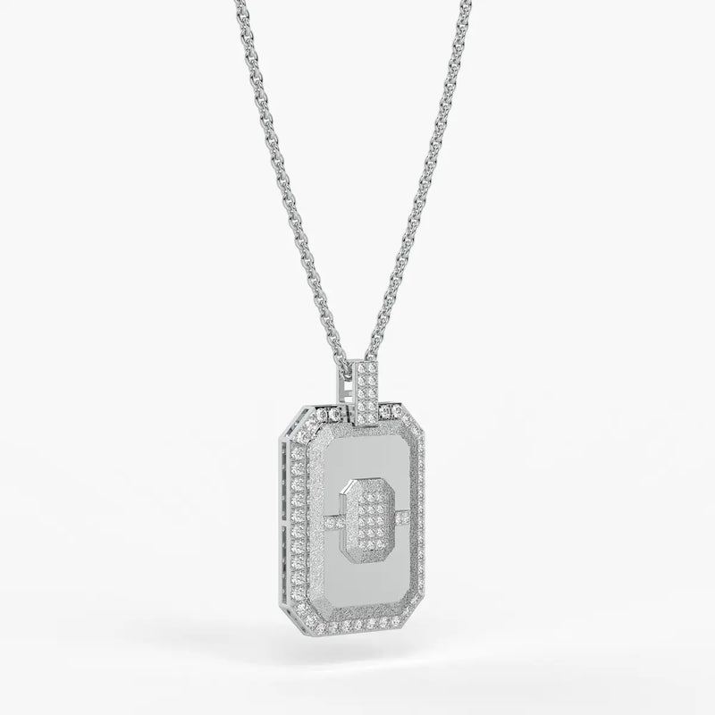 Regalon Crest Frame Pendant For Men