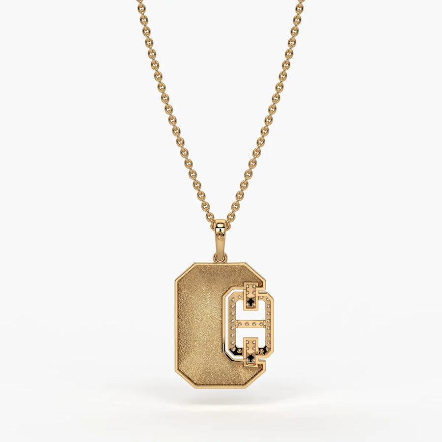 Hexaro Alpha Emblem Pendant For Men