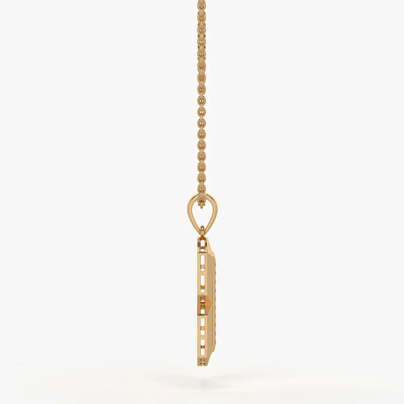 Orvian Gridlock Shield Pendant For Men