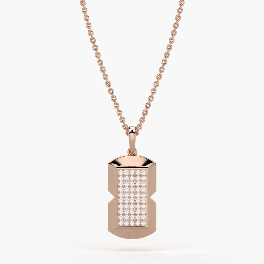 Orvian Gridlock Shield Pendant For Men