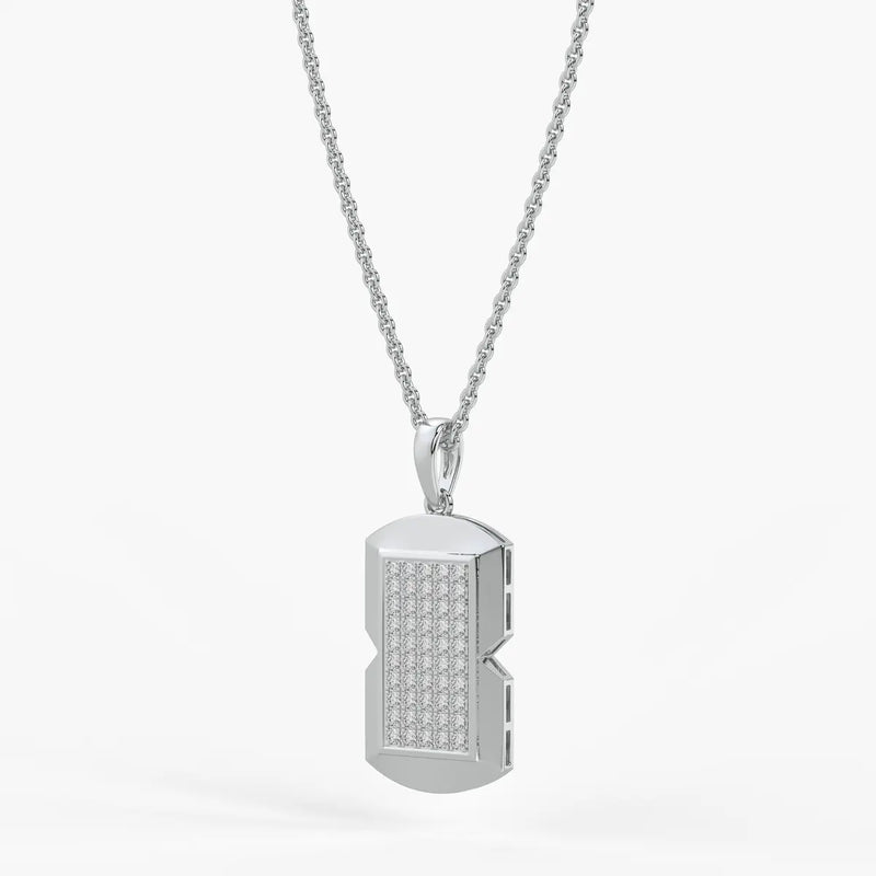 Orvian Gridlock Shield Pendant For Men