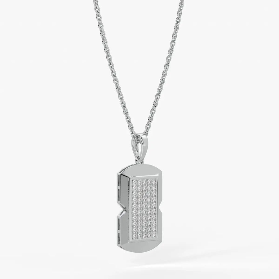 Orvian Gridlock Shield Pendant For Men