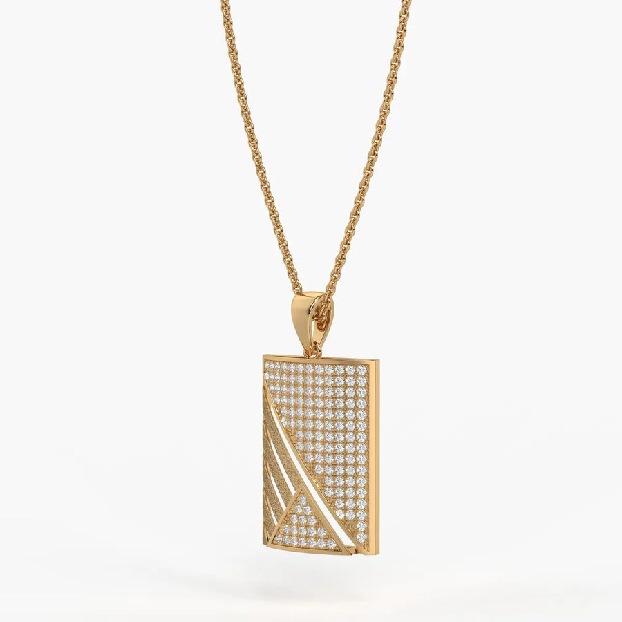 Triovex Prism Grid Pendant For Men