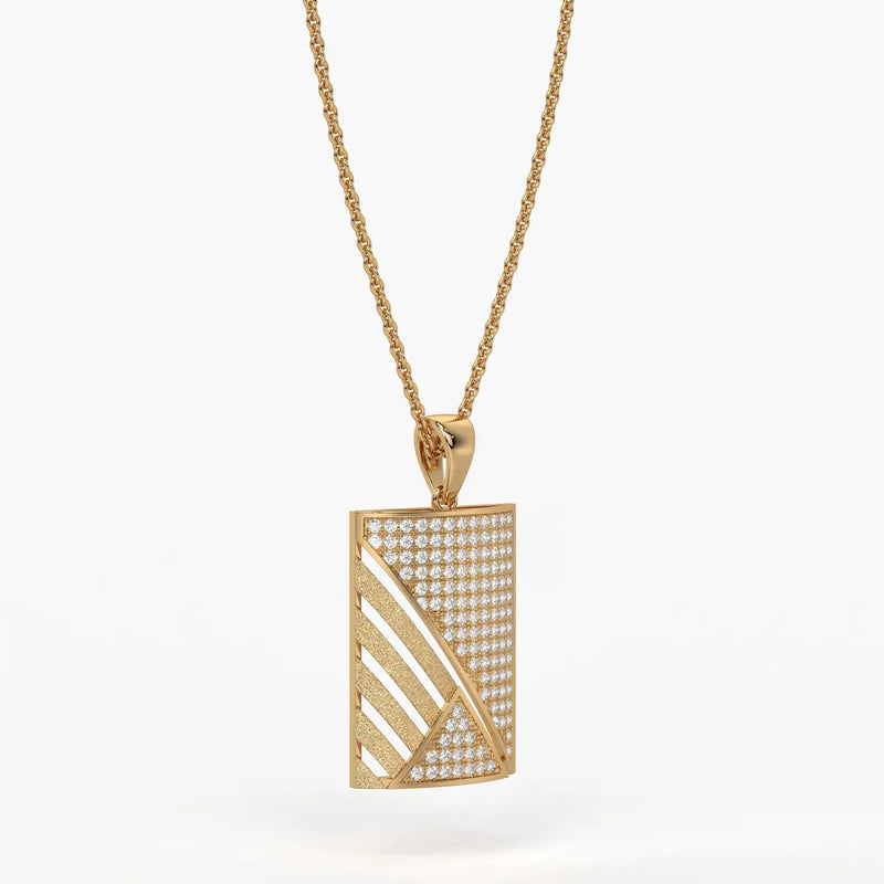 Triovex Prism Grid Pendant For Men