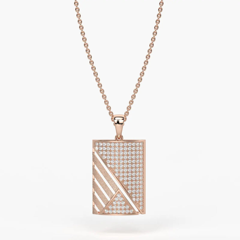 Triovex Prism Grid Pendant For Men