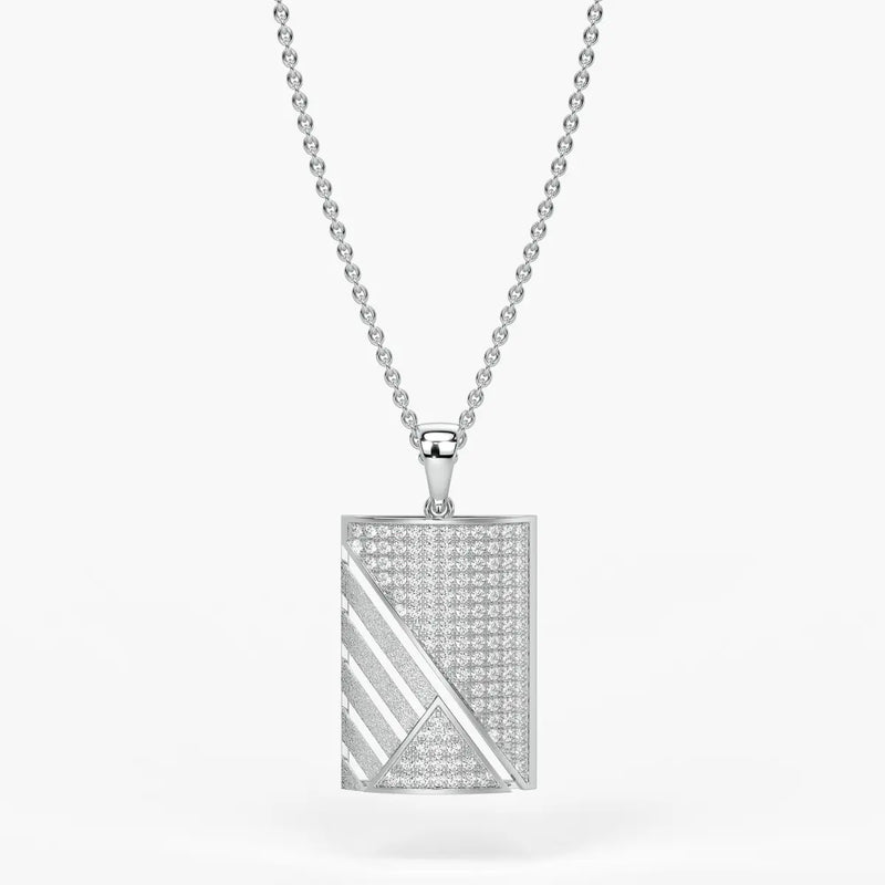 Triovex Prism Grid Pendant For Men