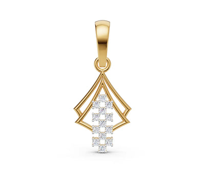 Rhombus Matrix Diamond Pendant