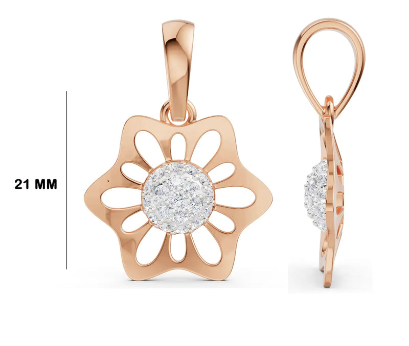 Floris Cluster Diamond Pendant