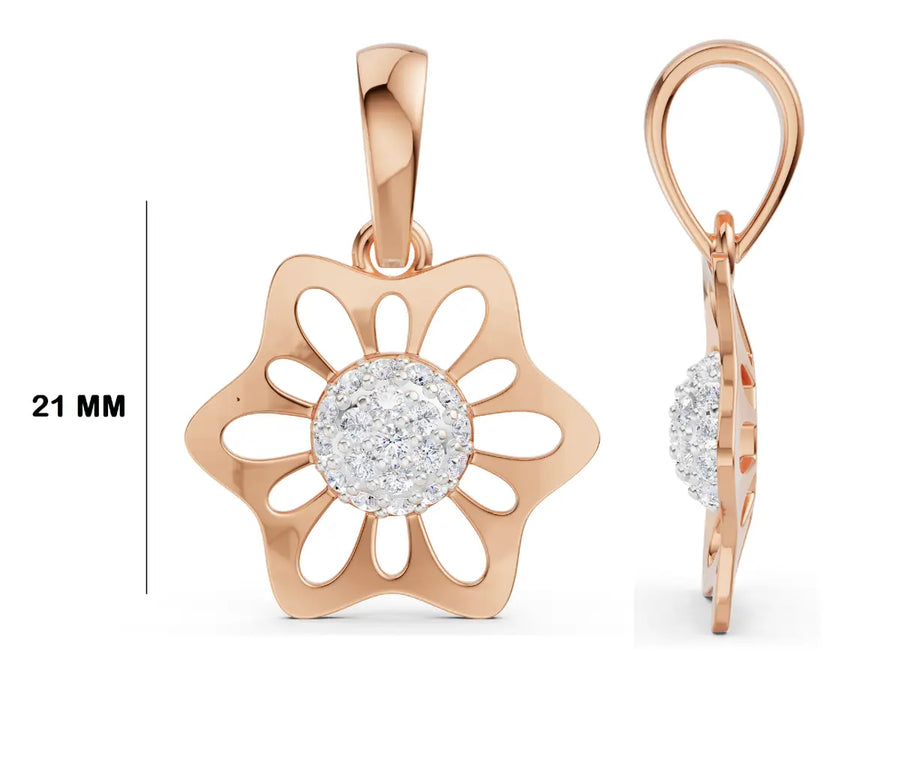 Floris Cluster Diamond Pendant