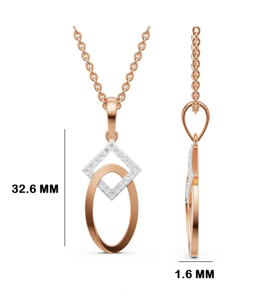 Mira Interlinked Diamond Pendant