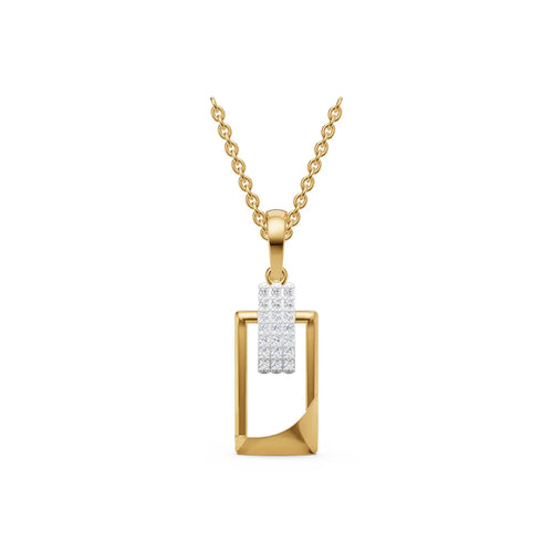 Mira Geometric Diamond Pendant