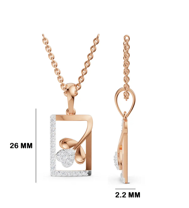 Liana Framed Diamond Pendant