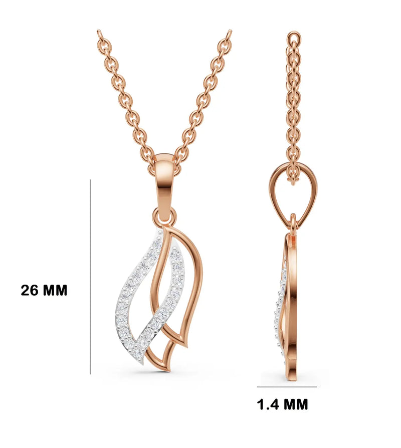 Neva Entwined Diamond Pendant