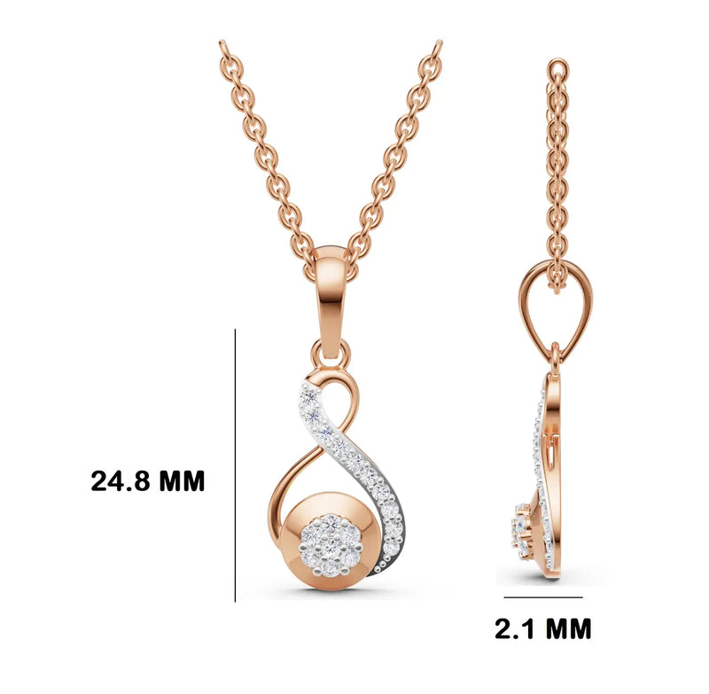 Alira Infinity Diamond Pendant