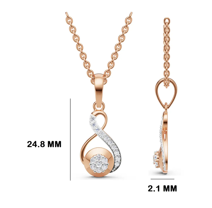 Alira Infinity Diamond Pendant