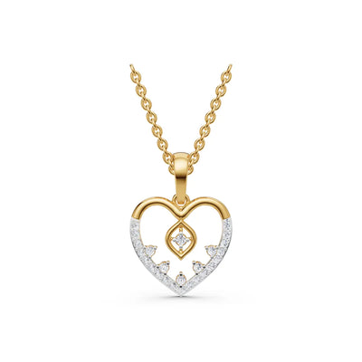 Zia Tiara Heart Diamond Pendant