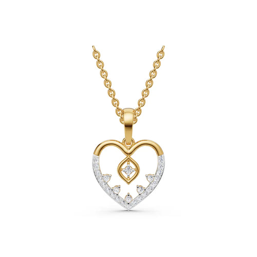Zia Tiara Heart Diamond Pendant