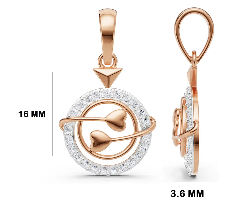 Astraea Heart Diamond Pendant