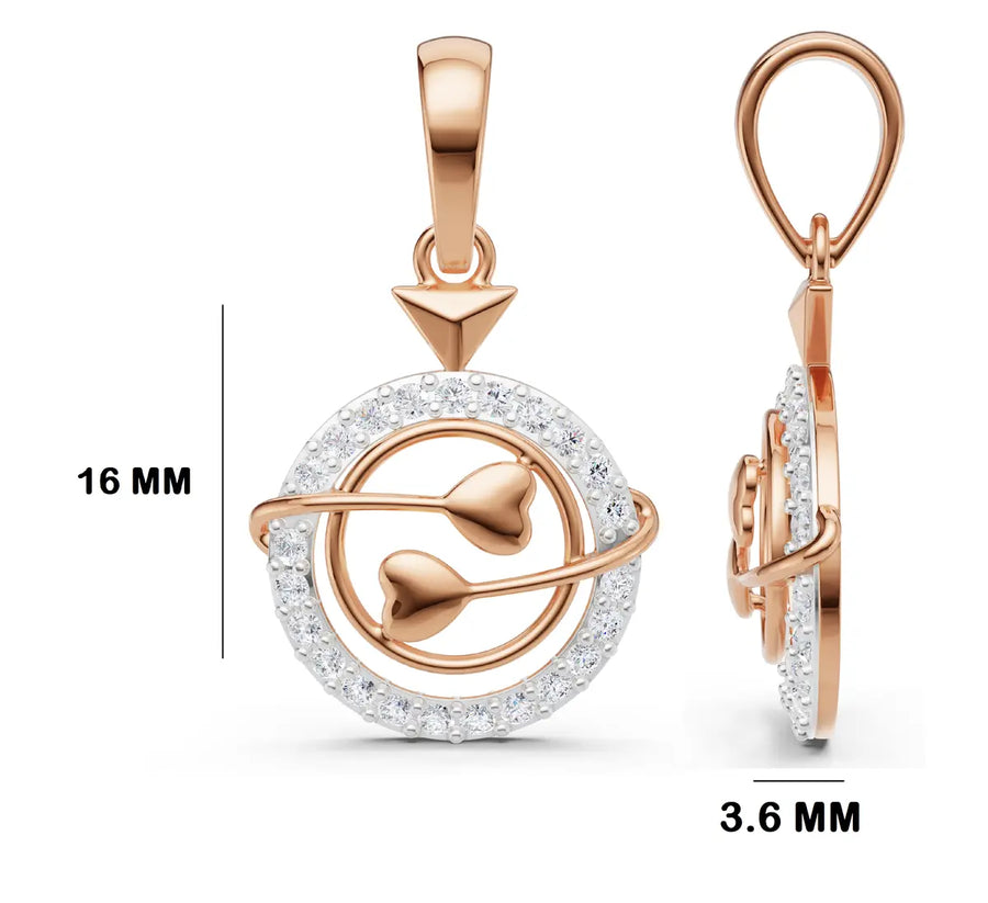 Astraea Heart Diamond Pendant